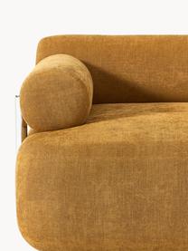 Sofa Stella (3-Sitzer), Bezug: 85 % Polyester, 15 % Baum, Gestell: Massives Fichtenholz, PEF, Webstoff Ocker, B 222 x T 100 cm