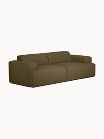 Sofa Melva (3-Sitzer), Bezug: 100% Polyester Der hochwe, Gestell: Massives Kiefernholz, Spa, Füße: Kunststoff Dieses Produkt, Webstoff Olivgrün, B 238 x T 101 cm