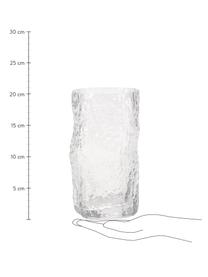 Longdrinkglas Coco in organisch vorm, 6 stuks, Glas, Transparant, Ø 7 x H 20 cm, 370 ml