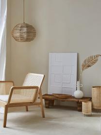 Decoración de pared artesanal Lecce, Estructura: madera de mango, Blanco, An 63 x Al 88 cm