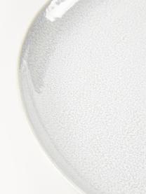 Ontbijtbord Gemma met reactief glazuur, 2 stuks, Keramiek, Wit, Ø 23 x H 3 cm