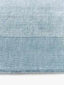 Tapis à poils ras Kari, 100 % polyester, certifié GRS, Tons bleus, larg. 80 x long. 150 cm (taille XS)