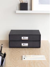 Büro-Organizer Birger, Organizer: Fester Karton, Griffe: Metall, Anthrazit, B 33 x T 25 cm