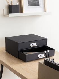 Büro-Organizer Birger, Organizer: Fester Karton, Griffe: Metall, Anthrazit, B 33 x T 25 cm