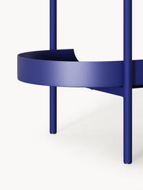 Étagère haute en métal Taru, Métal, revêtement par poudre, Bleu roi, mat, Ø 90 x haut. 180 cm