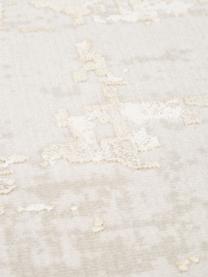 Tappeto scintillante a pelo corto con frange Cordoba, Retro: 100% cotone, Tonalità beige, Larg. 240 x Lung. 340 cm (taglia XL)