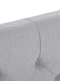 Letto boxspring premium Pheobe, Materasso: a molle insacchettate a 7, Piedini: legno di faggio massiccio, Grigio, 200 x 200