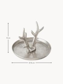 Decoratieve objectenset Hanry, 2-delig, Aluminium, Zilverkleurig, Ø 16 cm, H 13 cm