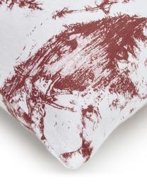 Poszewka na poduszkę z flaneli Nordic, 2 szt., Czerwony, biały, S 40 x D 80 cm