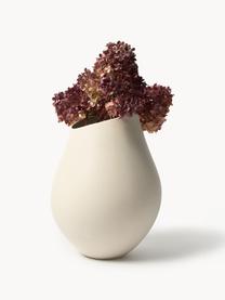 Große handgefertigte Vase Opium aus Steingut, H 39 cm, Steingut, Hellbeige, Ø 26 x H 39 cm