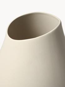 Grosse handgefertigte Vase Opium aus Steingut, H 39 cm, Steingut, Hellbeige, Ø 26 x H 39 cm