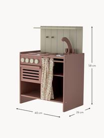 Spielküche Pippi, Mitteldichte Holzfaserplatte (MDF), Lotusholz, Nougat, Greige, B 40 x H 58 cm
