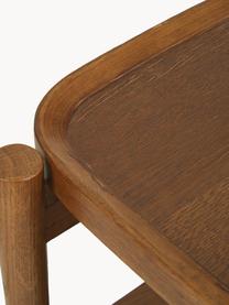 Nočný stolík z dubového dreva Tony, Dubové drevo, morené do tmava, Š 49 x V 60 cm