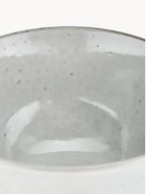 Boles artesanales Nordic Sand, 4 uds., Cerámica de gres, Gris claro jaspeado, Ø 17 x Al 8 cm