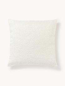 Housse de coussin en bouclette Bellamie, Tissu bouclette (95 % polyester, 5 % polyacrylique)

La bouclette est une matière qui se caractérise par sa texture aux courbes irrégulières. La surface caractéristique est créée par des boucles tissées de fils différents qui confèrent au tissu une structure unique. La structure bouclée a un effet à la fois isolant et moelleux, ce qui rend le tissu particulièrement douillet, Bouclette blanche, larg. 60 x long. 60 cm