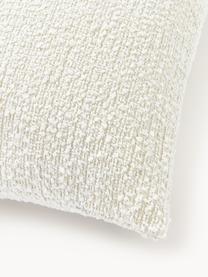 Housse de coussin en bouclette Bellamie, Tissu bouclette (95 % polyester, 5 % polyacrylique)

La bouclette est une matière qui se caractérise par sa texture aux courbes irrégulières. La surface caractéristique est créée par des boucles tissées de fils différents qui confèrent au tissu une structure unique. La structure bouclée a un effet à la fois isolant et moelleux, ce qui rend le tissu particulièrement douillet, Bouclette blanche, larg. 60 x long. 60 cm