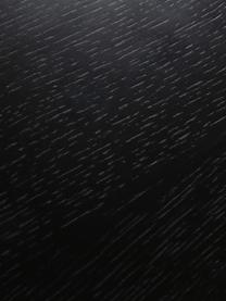 Komoda z fornirem z drewna dębowego Linea, Korpus: płyta pilśniowa (MDF) z f, Nogi: metal lakierowany, Czarny, drewno dębowe, S 159 x W 74 cm