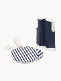 Set ping pong The Resort 5 pz, Plastica, legno, Bianco, blu scuro, Larg. 19 x Alt. 16 cm