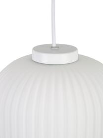 Lampada a sospensione in vetro Geneva, Paralume: vetro, Bianco, Ø 21 x Alt. 19 cm