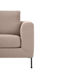 Canapé-fauteuil Cucita, Tissu beige, larg. 98 x prof. 94 cm