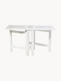 Table de jardin dépliante Butterfly, Bois d'acajou, laqué, Blanc, larg. 130 x prof. 65 cm