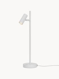 Lampada da tavolo a LED dimmerabile Omari, Paralume: metallo rivestito, Bianco, Larg. 10 x Alt. 40 cm