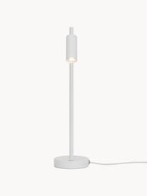 Lampada da tavolo a LED dimmerabile Omari, Paralume: metallo rivestito, Bianco, Larg. 10 x Alt. 40 cm