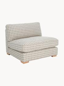 Poltrona in bouclé Stories, Rivestimento: 50% poliestere, 50% coton, Tessuto beige, bianco, Larg. 93 x Prof. 91 cm