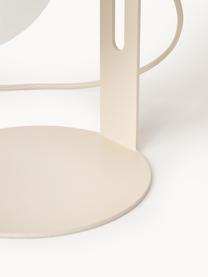 Lámpara de mesa pequeña Fely, Pantalla: vidrio, Estructura: metal recubierto, Cable: plástico, Beige, Ø 14 x Al 35 cm