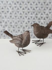 Decoratieve objecten Spatz, 2-delig, Kunststof, Nougat, B 10 cm x H 6 cm