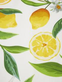 Stolní běhoun s motivem citronů Frutta, 100 % bavlna, Žlutá, bílá, zelená, Š 40 cm, D 145 cm