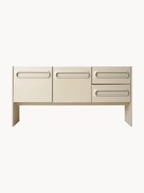 Credenza Space, Pannello di fibra a media densità (MDF), Beige chiaro, Larg. 160 x Alt. 80 cm