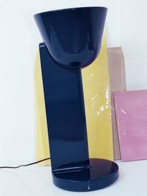 Grote handgemaakte tafellamp Ceramique Up, Keramiek, Donkerblauw, Ø 22 x H 50 cm