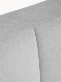 Lit à sommier tapissier Oberon, Tissu gris clair, larg. 140 x long. 200 cm, indice de fermeté 2