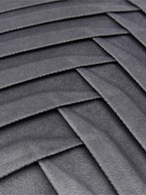 Housse de coussin 45x45 velours gris foncé Lucie, 100 % velours de polyester
Veuillez considérer que la couleur du velours paraît plus claire ou plus foncée en fonction de la source lumineuse et de l'orientation des fibres, Gris foncé, larg. 45 x long. 45 cm