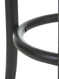 Kruk Franz met Weens vlechtwerk, Zitvlak: rotan, Frame: massief beukenhout, Zwart, Ø 36 x H 45 cm