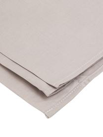 Set biancheria da letto con lenzuolo in cotone grigio chiaro Lenare, Fronte e retro: grigio chiaro, 150 x 290 cm + 1 federa 50 x 80 cm