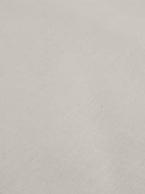 Set biancheria da letto con lenzuolo in cotone grigio chiaro Lenare, Fronte e retro: grigio chiaro, 150 x 290 cm + 1 federa 50 x 80 cm