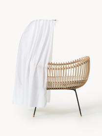 Baldaquin artisanal Theo, Blanc, larg. 60 x haut. 167 cm