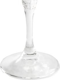 Copas de vino con relieve America's Cocktail, 4 uds., Vidrio, Transparente, Ø 8 x Al 20 cm, 240 ml