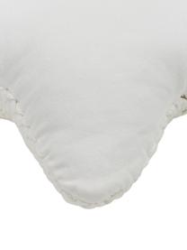 Coussin étoile grosse maille Sparkle, Blanc, larg. 45 x long. 45 cm
