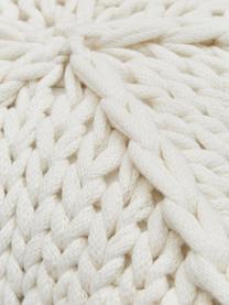 Coussin étoile grosse maille Sparkle, Blanc, larg. 45 x long. 45 cm