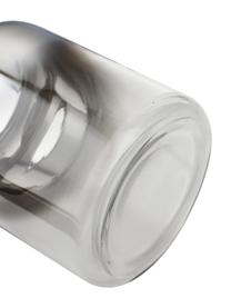 Mondgeblazen glazen vaas Uma met chromen glans, Gelakt glas, Transparant, chroomkleurig, Ø 15 x H 20 cm
