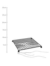 Sottopentola Maze, Metallo verniciato, Nero, Larg. 20 x Lung. 20 cm