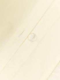 Housse de couette en coton délavé à volants Louane, Jaune pâle, larg. 200 x long. 200 cm