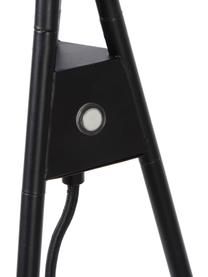 Dimmbare Tripod-Stehlampe Pepijn mit Touch-Funktion, Lampenschirm: Stahl, beschichtet, Lampenfuß: Stahl, beschichtet, Dekor: Stahl, beschichtet, Schwarz, Goldfarben, 84 x 165 cm