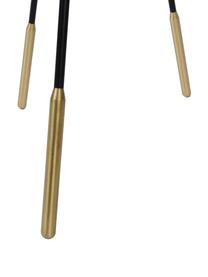 Dimmbare Tripod-Stehlampe Pepijn mit Touch-Funktion, Lampenschirm: Stahl, beschichtet, Lampenfuß: Stahl, beschichtet, Dekor: Stahl, beschichtet, Schwarz, Goldfarben, 84 x 165 cm