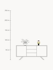 Lámpara de mesa pequeña TL4, Pantalla: silicona, Estructura: metal recubierto, Cable: plástico, Negro, blanco, verde claro, Ø 26 x Al 25 cm