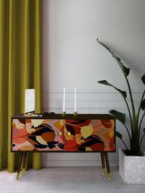 Cómoda Flowers, Patas: madera de pino pintada co, Multicolor, An 115 x Al 74 cm