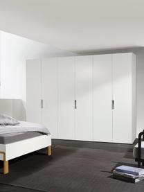 Drehtürenschrank Madison 6-türig, inkl. Montageservice, Korpus: Holzwerkstoffplatten, lac, Weiss, Ohne Spiegeltür, B 302 x H 230 cm